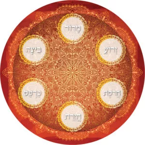 צלחת ליל הסדר - קערת ליל הסדר - צלחת פסח