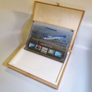 קופסת עץ יוקרתית למגן הוקרה מעוצב